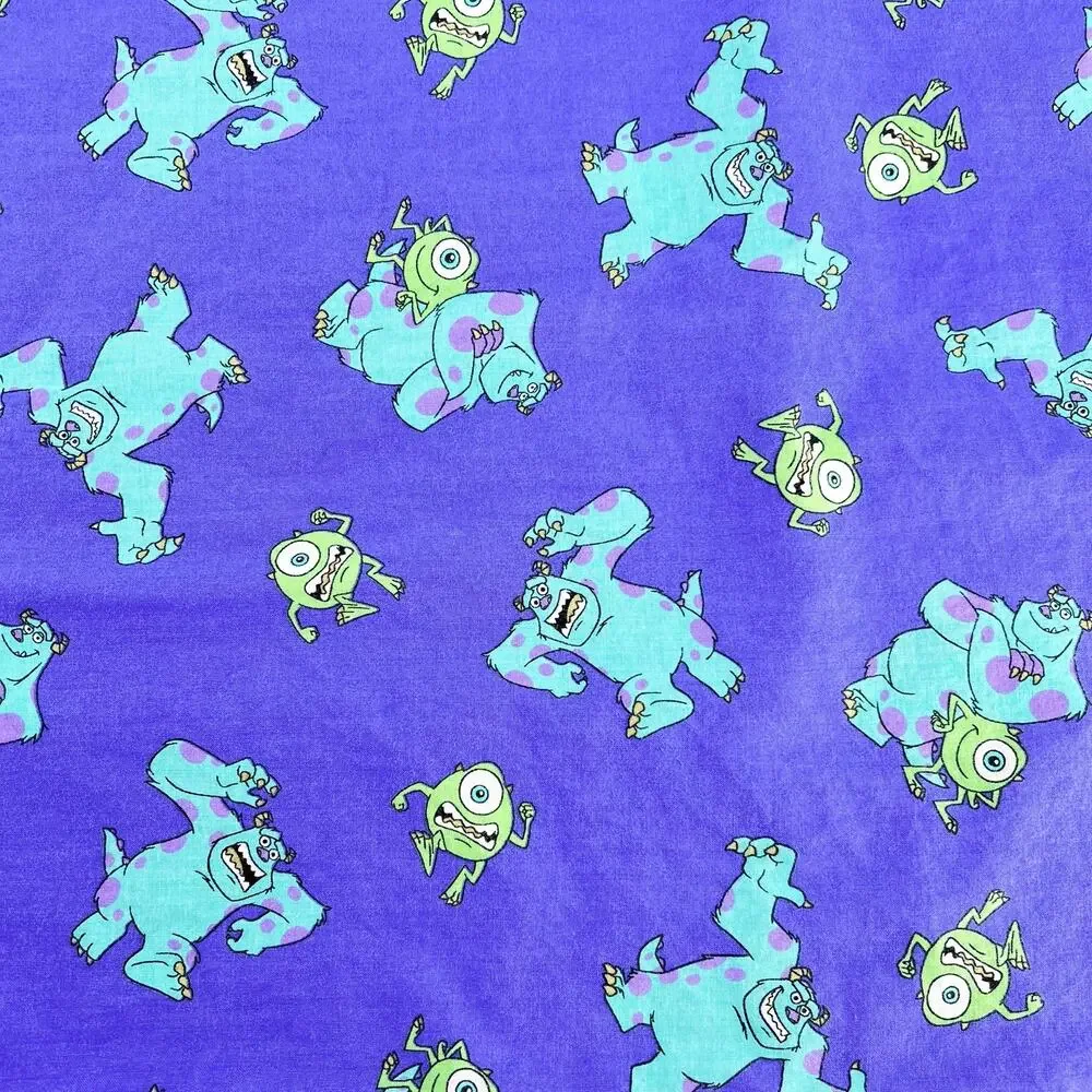 Y2K Disney Monsters Inc Pillowcases 2000s Vintage Set of 2